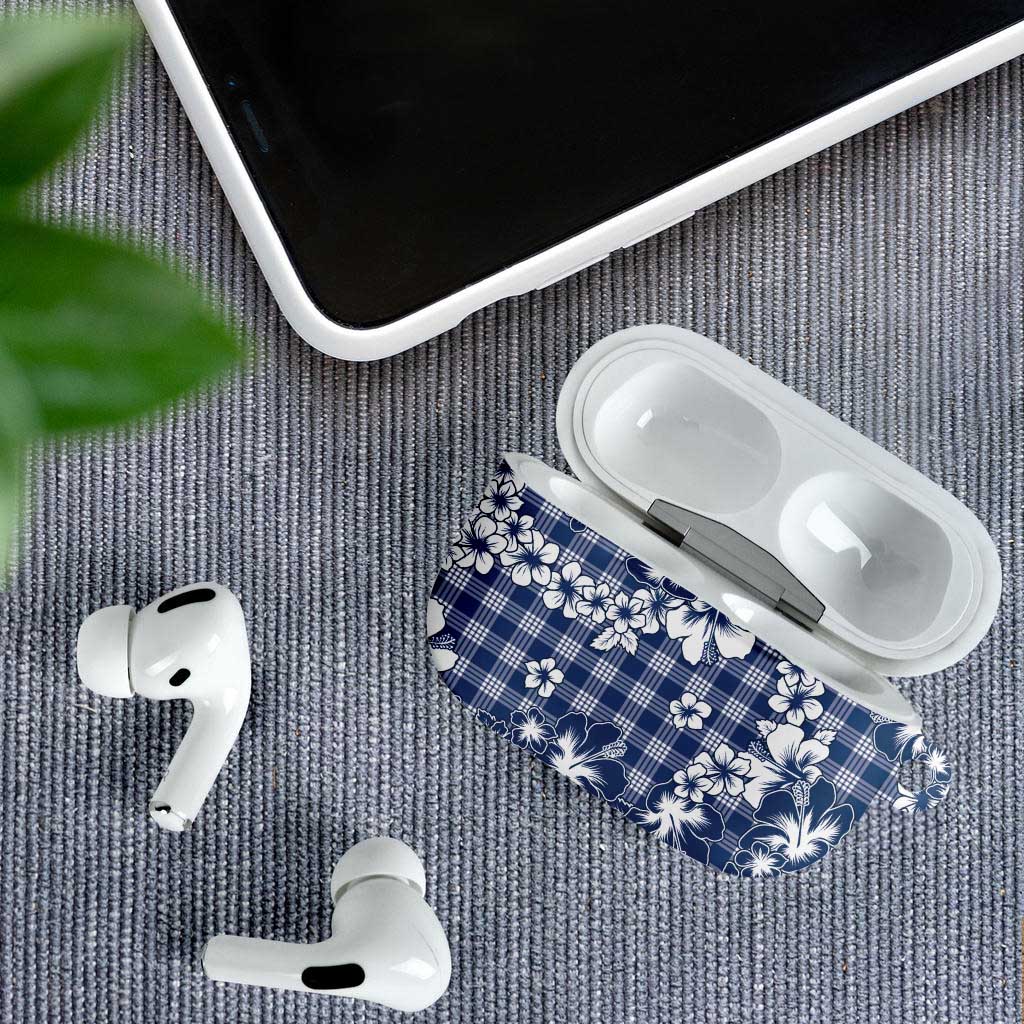 Hibiscus Pakala Cobalt Blue Royal AirPods Case Tropical Floral Stylized - Polynesian Pride
