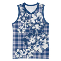 Hibiscus Pakala Cobalt Blue Royal Basketball Jersey Tropical Floral Stylized LT01 Unisex Blue - Polynesian Pride