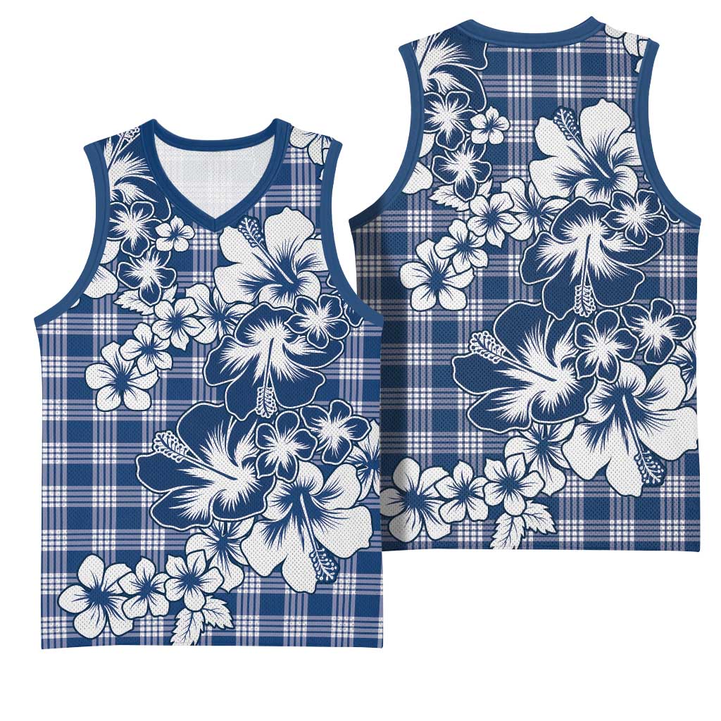 Hibiscus Pakala Cobalt Blue Royal Basketball Jersey Tropical Floral Stylized LT01 - Polynesian Pride