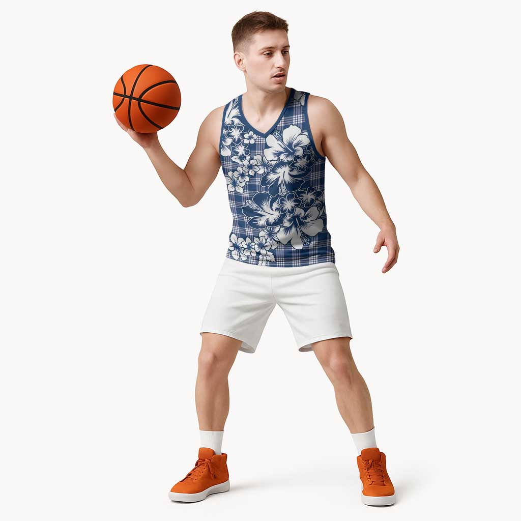 Hibiscus Pakala Cobalt Blue Royal Basketball Jersey Tropical Floral Stylized LT01 - Polynesian Pride