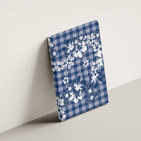 Hibiscus Pakala Cobalt Blue Royal Canvas Wall Art Tropical Floral Stylized LT01 - Polynesian Pride
