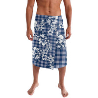 Hibiscus Pakala Cobalt Blue Royal Lavalava Tropical Floral Stylized LT01 Blue - Polynesian Pride