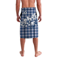 Hibiscus Pakala Cobalt Blue Royal Lavalava Tropical Floral Stylized LT01 - Polynesian Pride