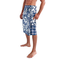 Hibiscus Pakala Cobalt Blue Royal Lavalava Tropical Floral Stylized LT01 - Polynesian Pride