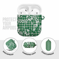 Hibiscus Pakala Emerald Green AirPods Case Tropical Floral Stylized - Polynesian Pride
