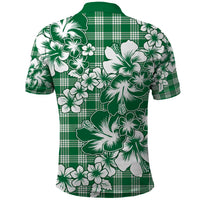 Hibiscus Pakala Emerald Green Polo Shirt Tropical Floral Stylized LT01 - Polynesian Pride