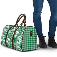 Hibiscus Pakala Emerald Green Travel Bag Tropical Floral Stylized - Polynesian Pride