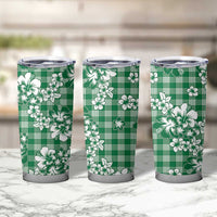 Hibiscus Pakala Emerald Green Tumbler Cup Tropical Floral Stylized - Polynesian Pride