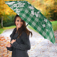 Hibiscus Pakala Emerald Green Umbrella Tropical Floral Stylized - Polynesian Pride