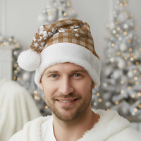 Hibiscus Pakala Bronze Brown Christmas Santa Hat Tropical Floral Stylized - Polynesian Pride