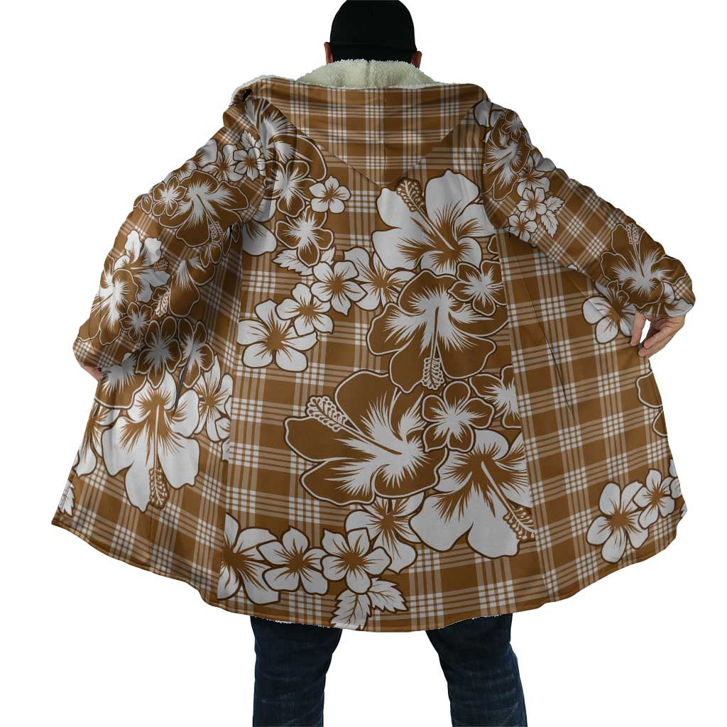 Hibiscus Pakala Bronze Brown Cloak Tropical Floral Stylized - Polynesian Pride