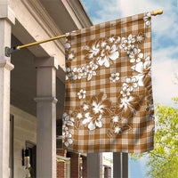 Hibiscus Pakala Bronze Brown Garden Flag Tropical Floral Stylized LT01 House Flag Brown - Polynesian Pride