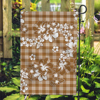 Hibiscus Pakala Bronze Brown Garden Flag Tropical Floral Stylized LT01 Garden Flag Brown - Polynesian Pride
