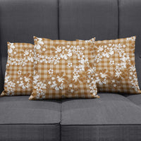 Hibiscus Pakala Bronze Brown Pillow Cover Tropical Floral Stylized - Polynesian Pride