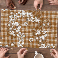 Hibiscus Pakala Bronze Brown Puzzle Tropical Floral Stylized LT01 - Polynesian Pride
