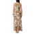 Hibiscus Pakala Bronze Brown Tank Maxi Dress Tropical Floral Stylized - Polynesian Pride