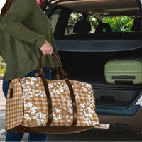 Hibiscus Pakala Bronze Brown Travel Bag Tropical Floral Stylized - Polynesian Pride