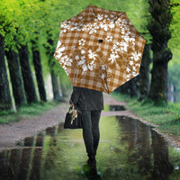Hibiscus Pakala Bronze Brown Umbrella Tropical Floral Stylized - Polynesian Pride