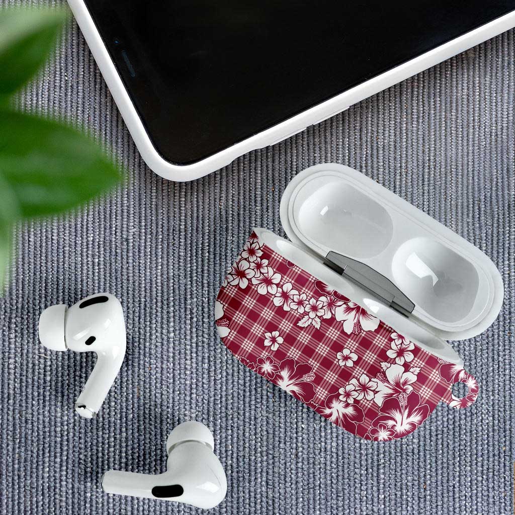 Hibiscus Pakala Royal Magenta AirPods Case Tropical Floral Stylized - Polynesian Pride