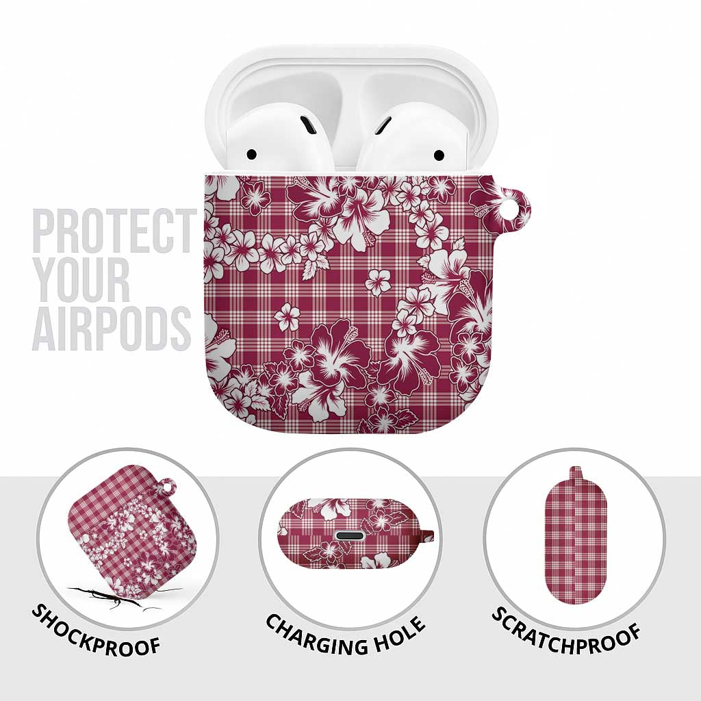 Hibiscus Pakala Royal Magenta AirPods Case Tropical Floral Stylized - Polynesian Pride