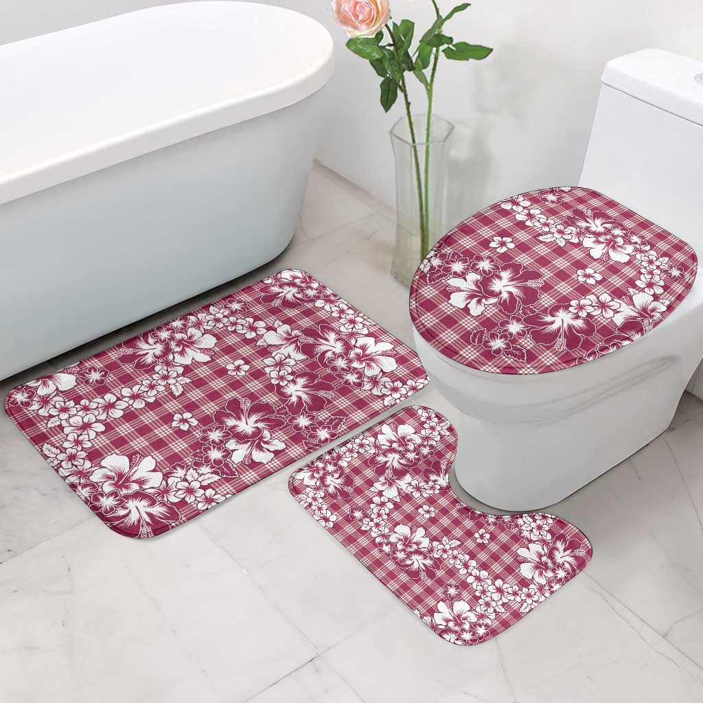 Hibiscus Pakala Royal Magenta Bathroom Set Tropical Floral Stylized LT01 - Polynesian Pride