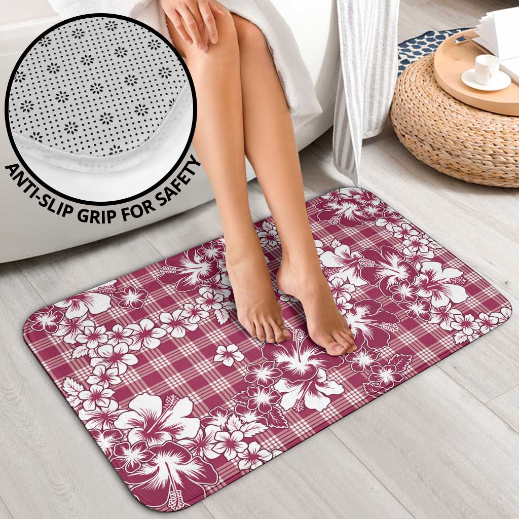 Hibiscus Pakala Royal Magenta Bathroom Set Tropical Floral Stylized LT01 - Polynesian Pride