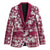 Hibiscus Pakala Royal Magenta Blazer Tropical Floral Stylized - Polynesian Pride
