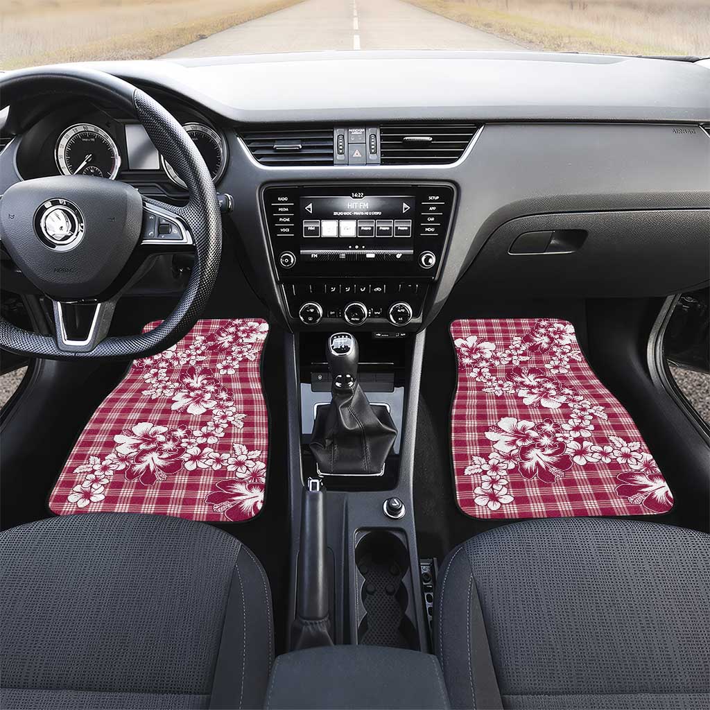 Hibiscus Pakala Royal Magenta Car Mats Tropical Floral Stylized - Polynesian Pride