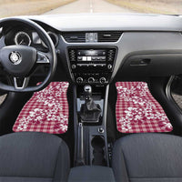 Hibiscus Pakala Royal Magenta Car Mats Tropical Floral Stylized - Polynesian Pride