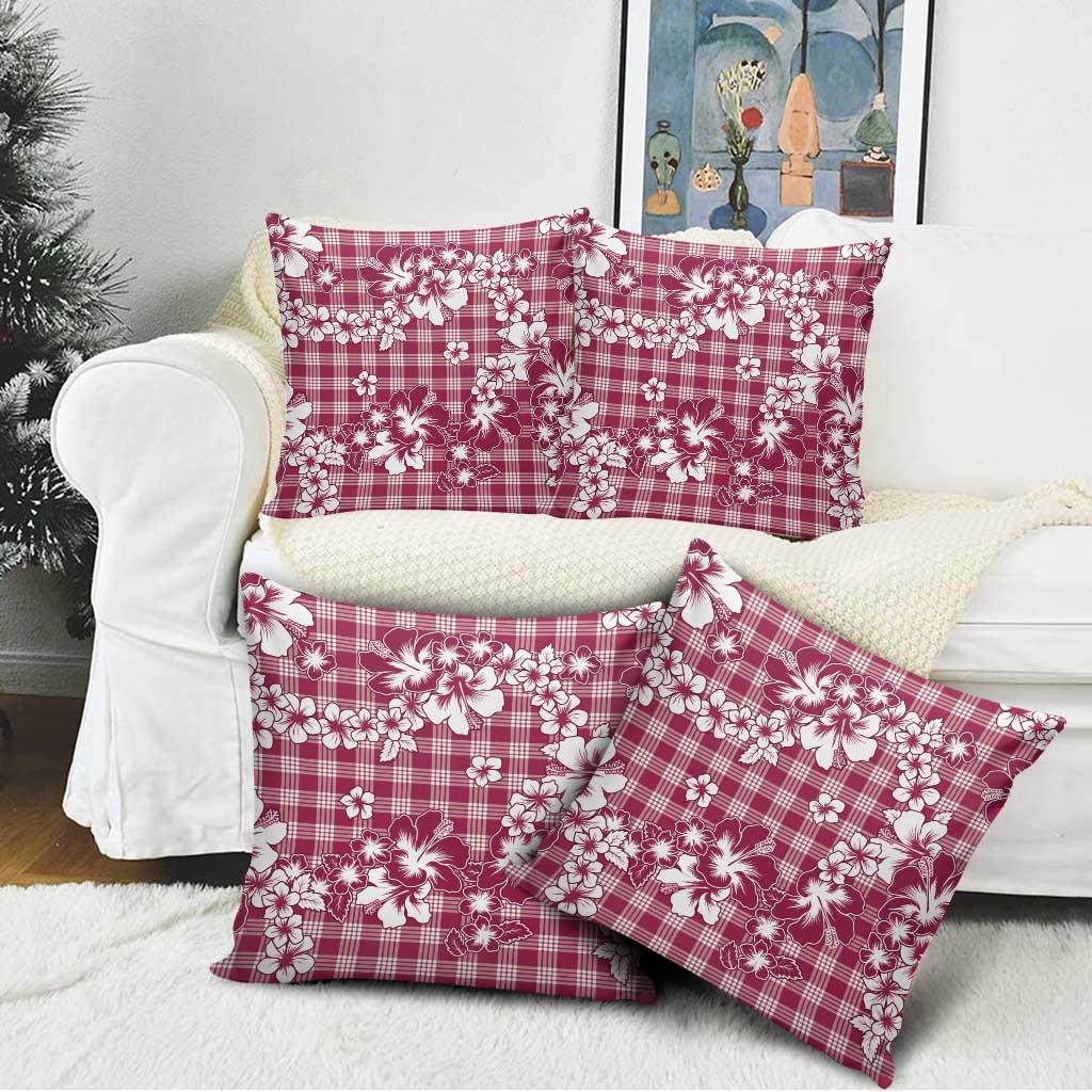 Hibiscus Pakala Royal Magenta Pillow Cover Tropical Floral Stylized - Polynesian Pride