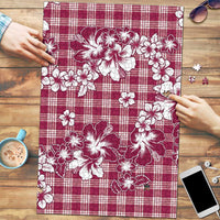 Hibiscus Pakala Royal Magenta Puzzle Tropical Floral Stylized - Polynesian Pride