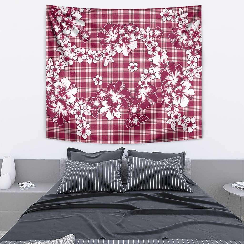 Hibiscus Pakala Royal Magenta Tapestry Tropical Floral Stylized - Polynesian Pride