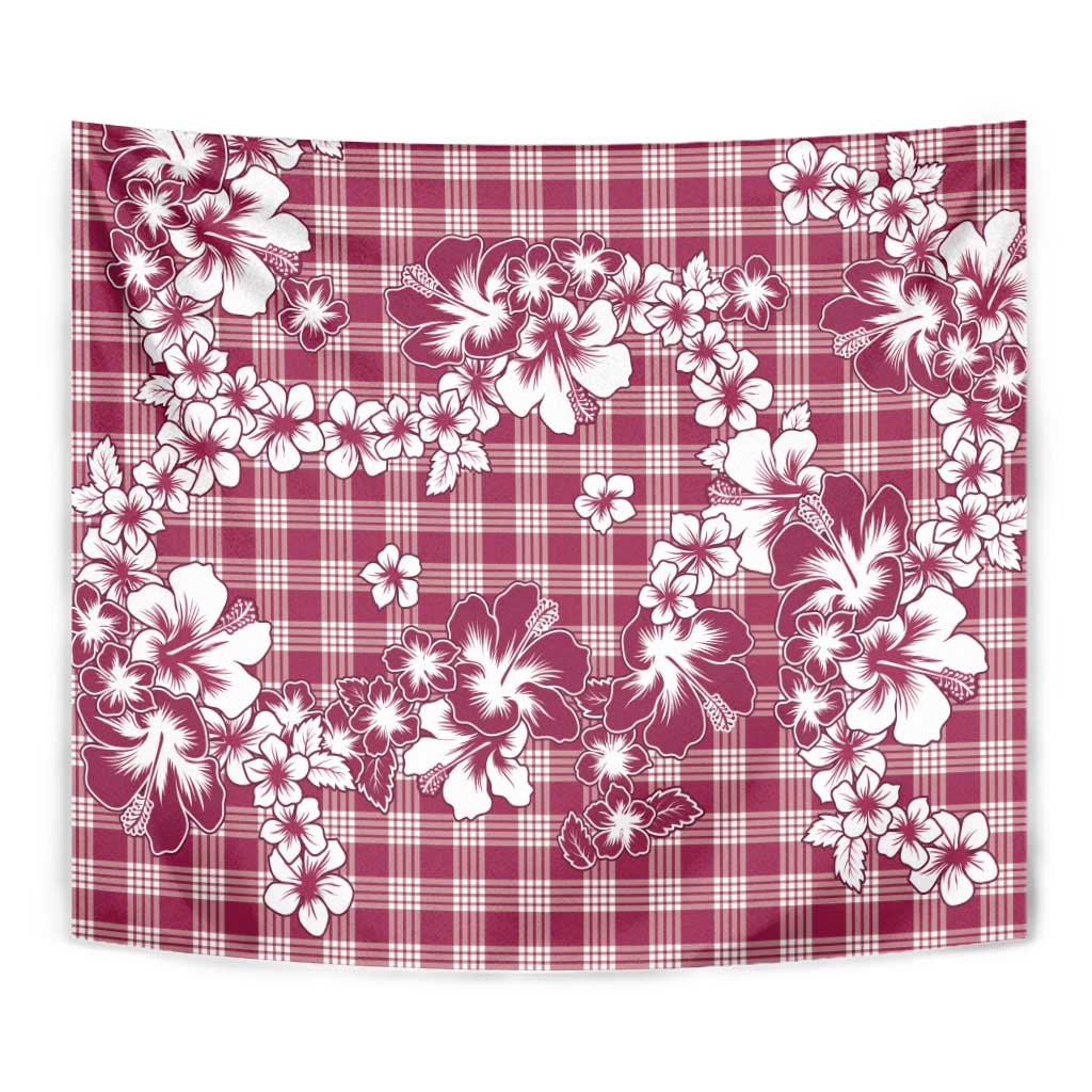 Hibiscus Pakala Royal Magenta Tapestry Tropical Floral Stylized - Polynesian Pride
