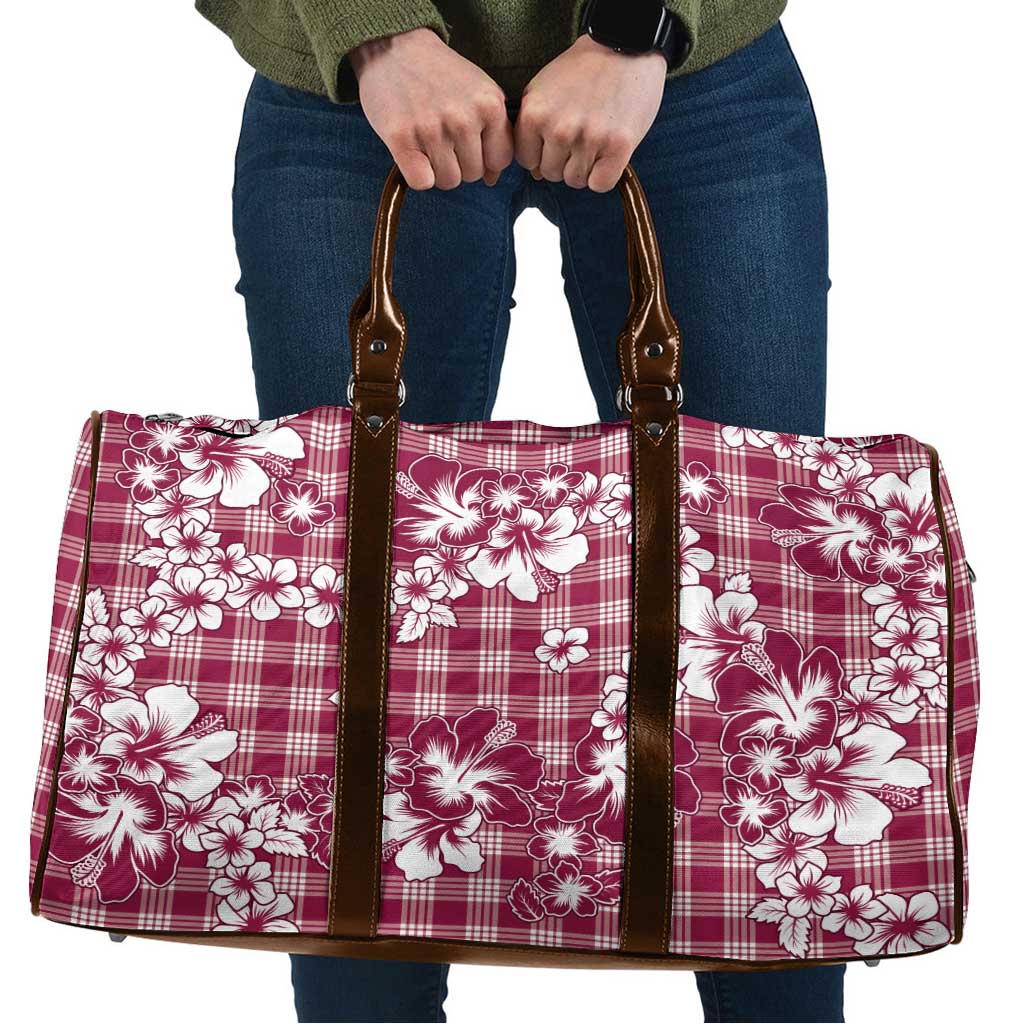 Hibiscus Pakala Royal Magenta Travel Bag Tropical Floral Stylized - Polynesian Pride