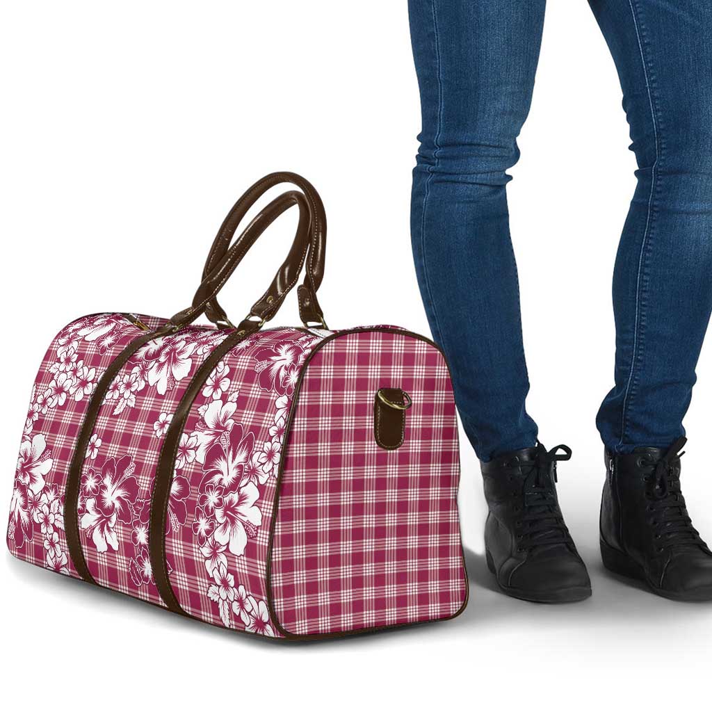 Hibiscus Pakala Royal Magenta Travel Bag Tropical Floral Stylized - Polynesian Pride