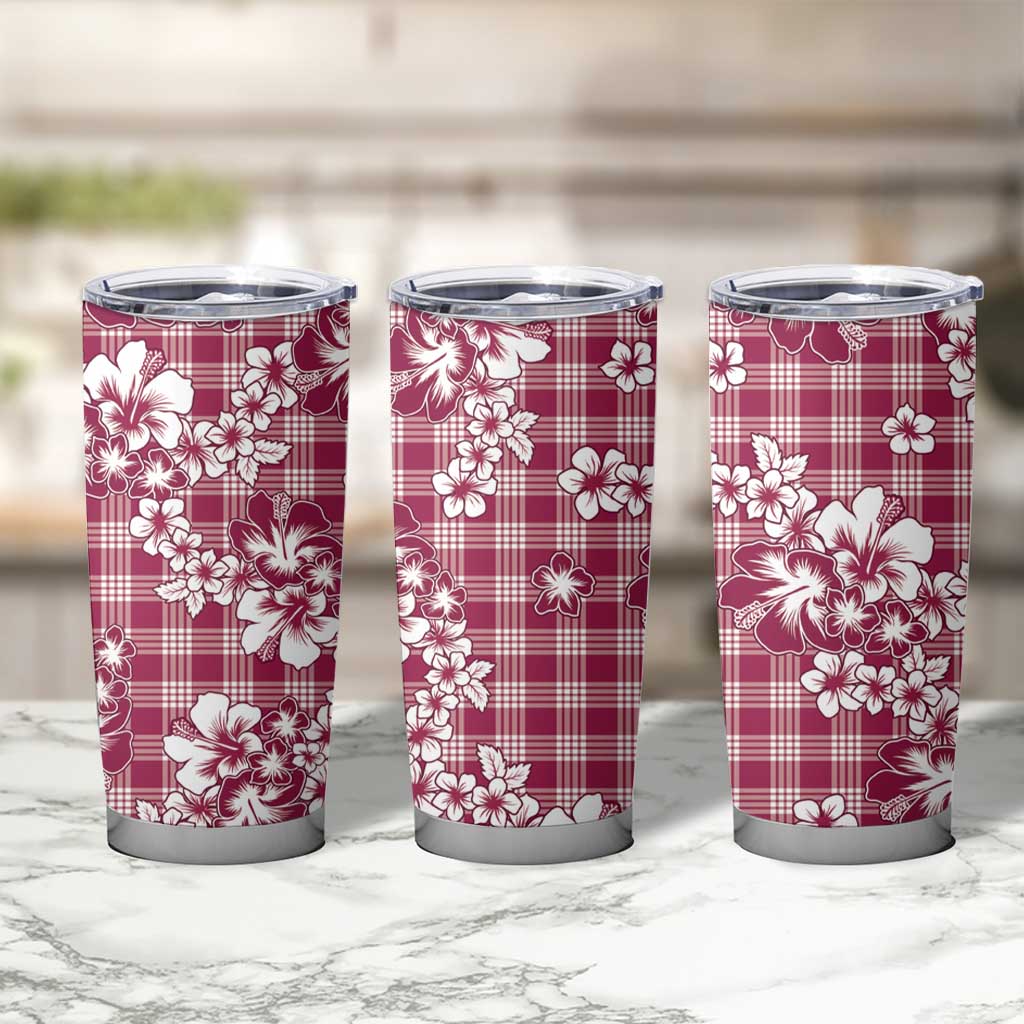 Hibiscus Pakala Royal Magenta Tumbler Cup Tropical Floral Stylized - Polynesian Pride