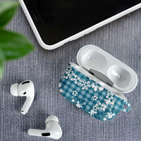 Hibiscus Pakala Ocean Depths Blue AirPods Case Tropical Floral Stylized - Polynesian Pride
