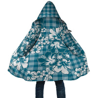 Hibiscus Pakala Ocean Depths Blue Cloak Tropical Floral Stylized LT01 Unisex Blue - Polynesian Pride