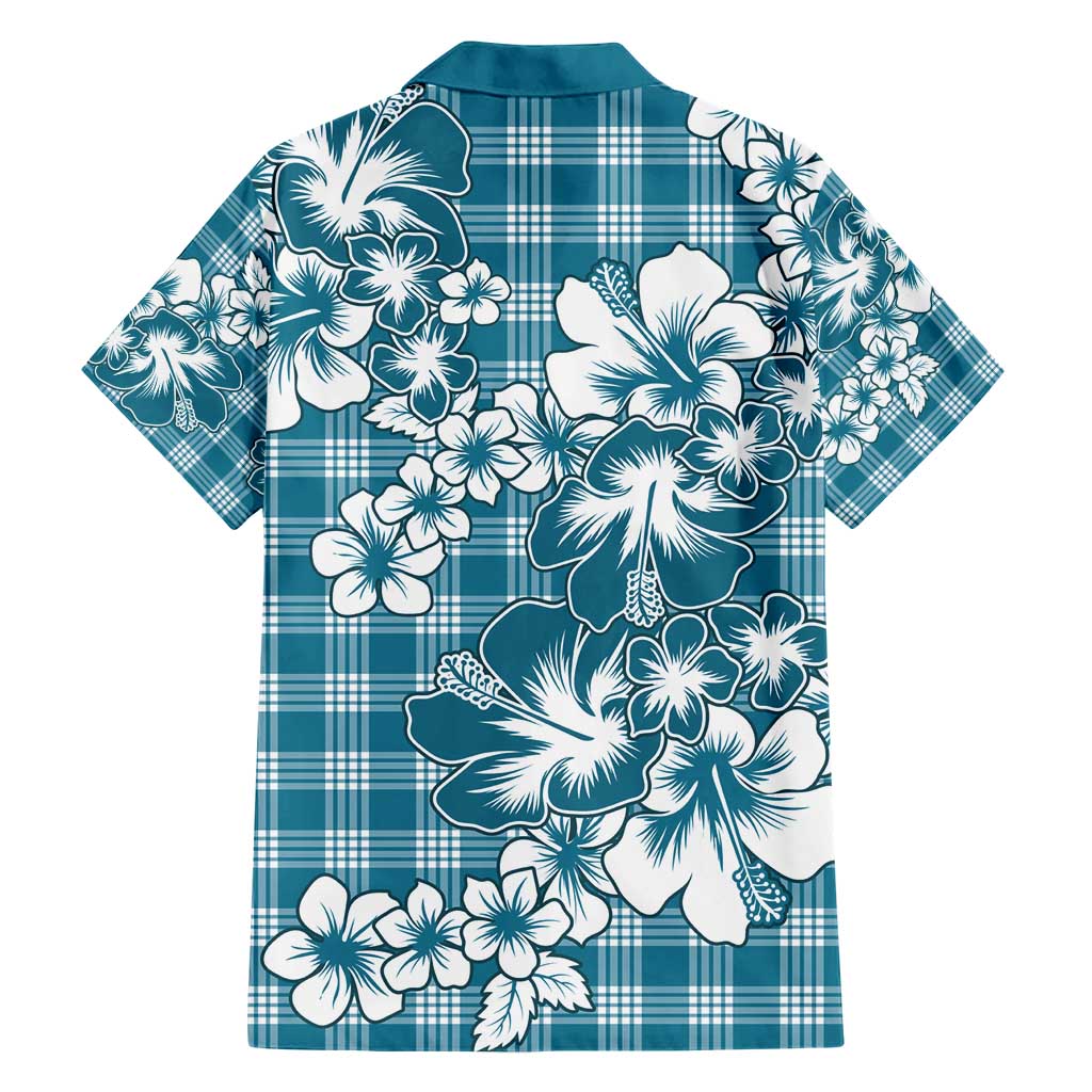 Hibiscus Pakala Ocean Depths Blue Hawaiian Shirt Tropical Floral Stylized LT01 - Polynesian Pride