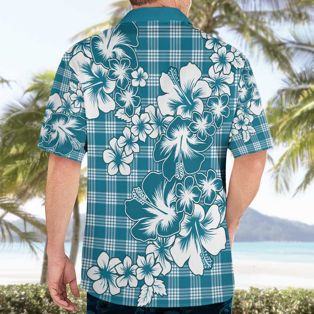 Hibiscus Pakala Ocean Depths Blue Hawaiian Shirt Tropical Floral Stylized LT01 - Polynesian Pride