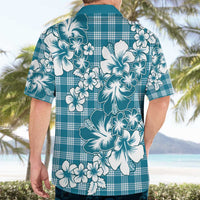 Hibiscus Pakala Ocean Depths Blue Hawaiian Shirt Tropical Floral Stylized LT01 - Polynesian Pride