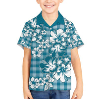 Hibiscus Pakala Ocean Depths Blue Hawaiian Shirt Tropical Floral Stylized LT01 - Polynesian Pride