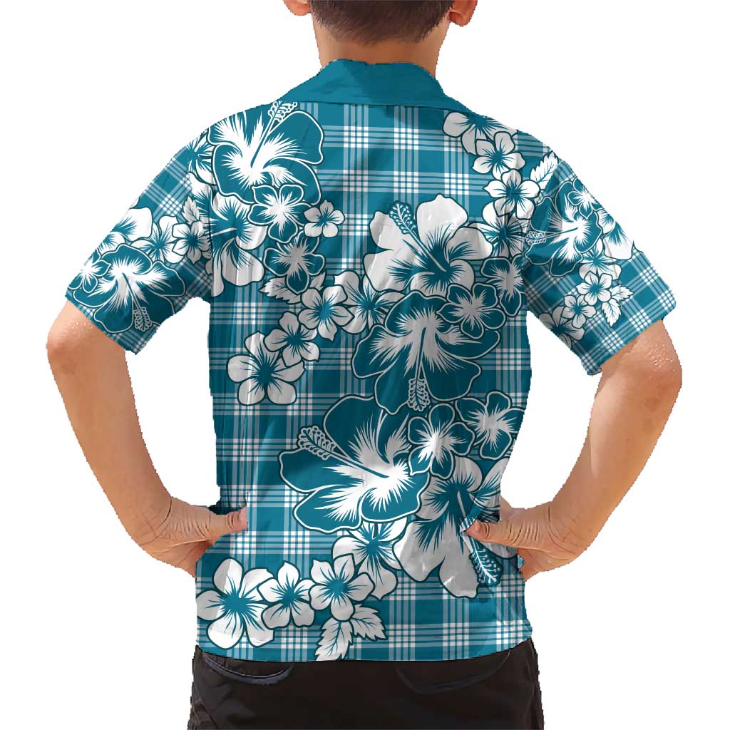 Hibiscus Pakala Ocean Depths Blue Hawaiian Shirt Tropical Floral Stylized LT01 - Polynesian Pride