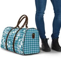 Hibiscus Pakala Ocean Depths Blue Travel Bag Tropical Floral Stylized - Polynesian Pride