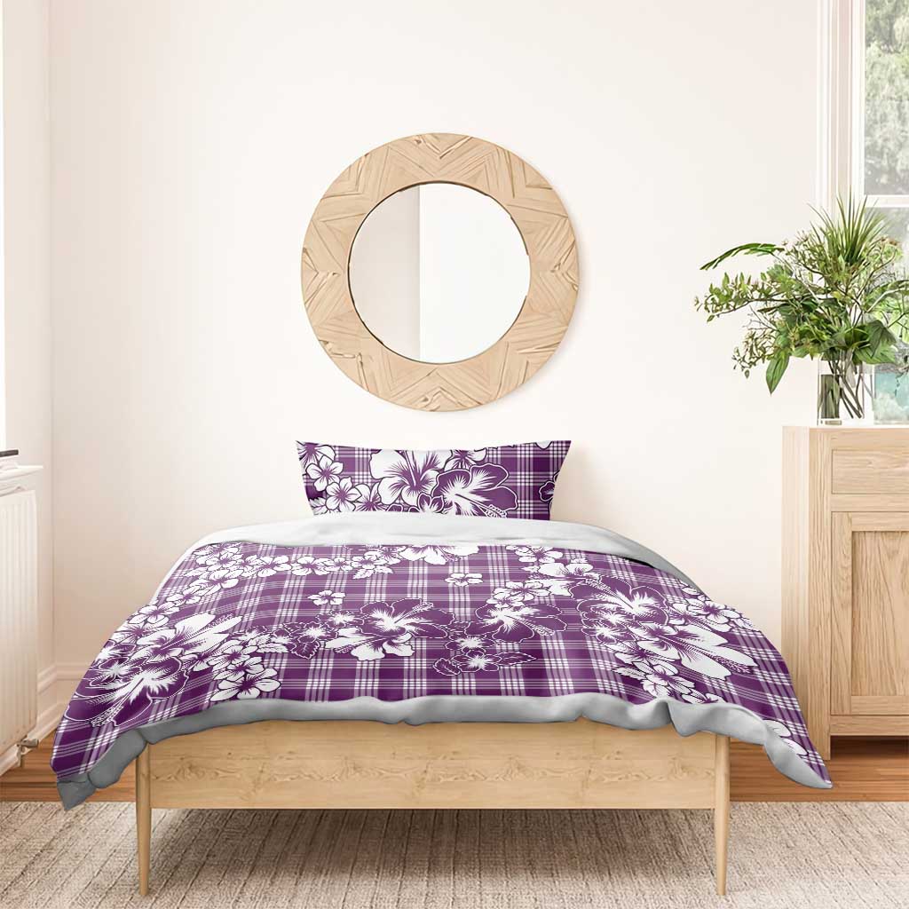 Hibiscus Pakala Sweetie Purple Bedding Set Tropical Floral Stylized - Polynesian Pride