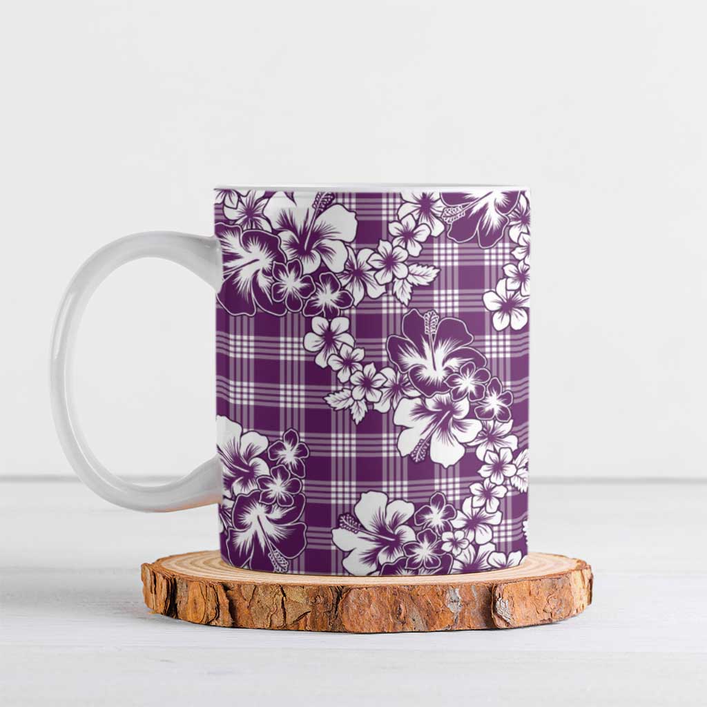 Hibiscus Pakala Sweetie Purple Ceramic Mug Tropical Floral Stylized LT01 Purple - Polynesian Pride