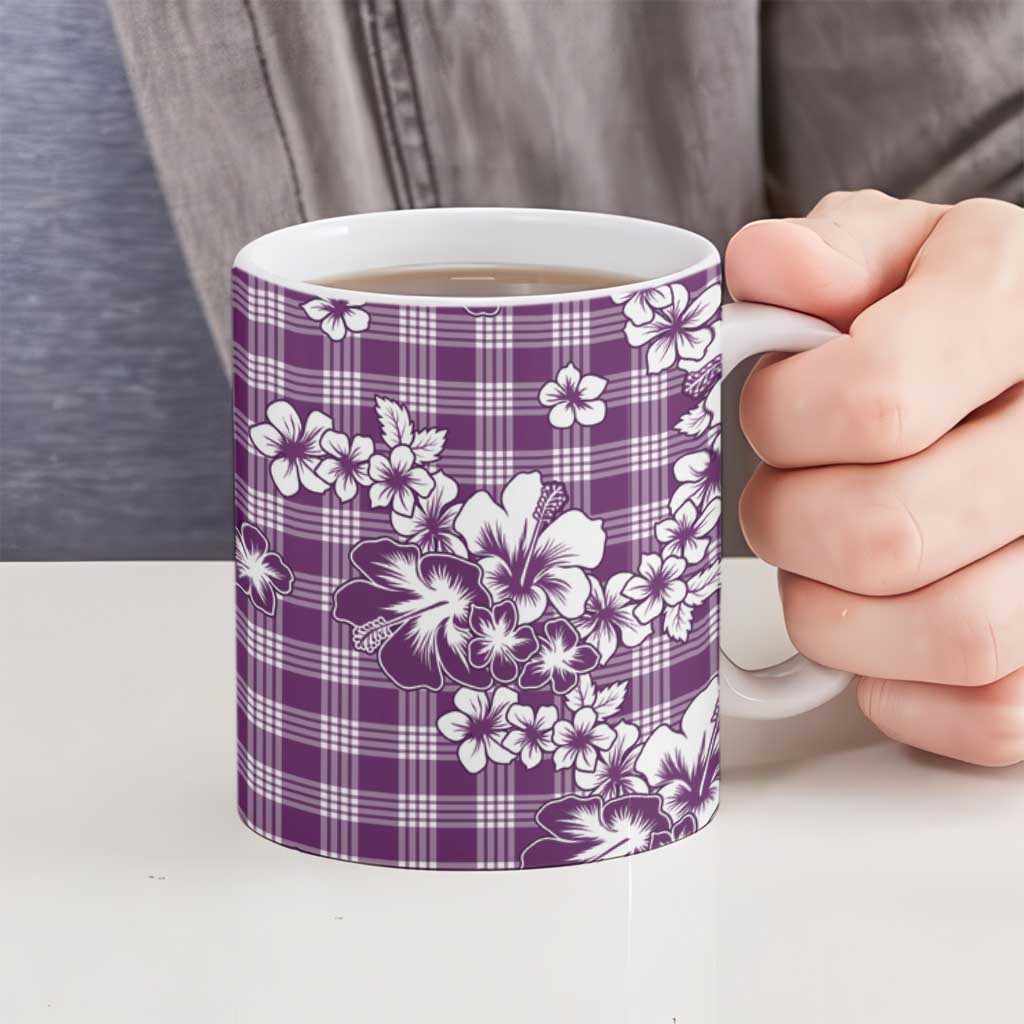 Hibiscus Pakala Sweetie Purple Ceramic Mug Tropical Floral Stylized LT01 - Polynesian Pride