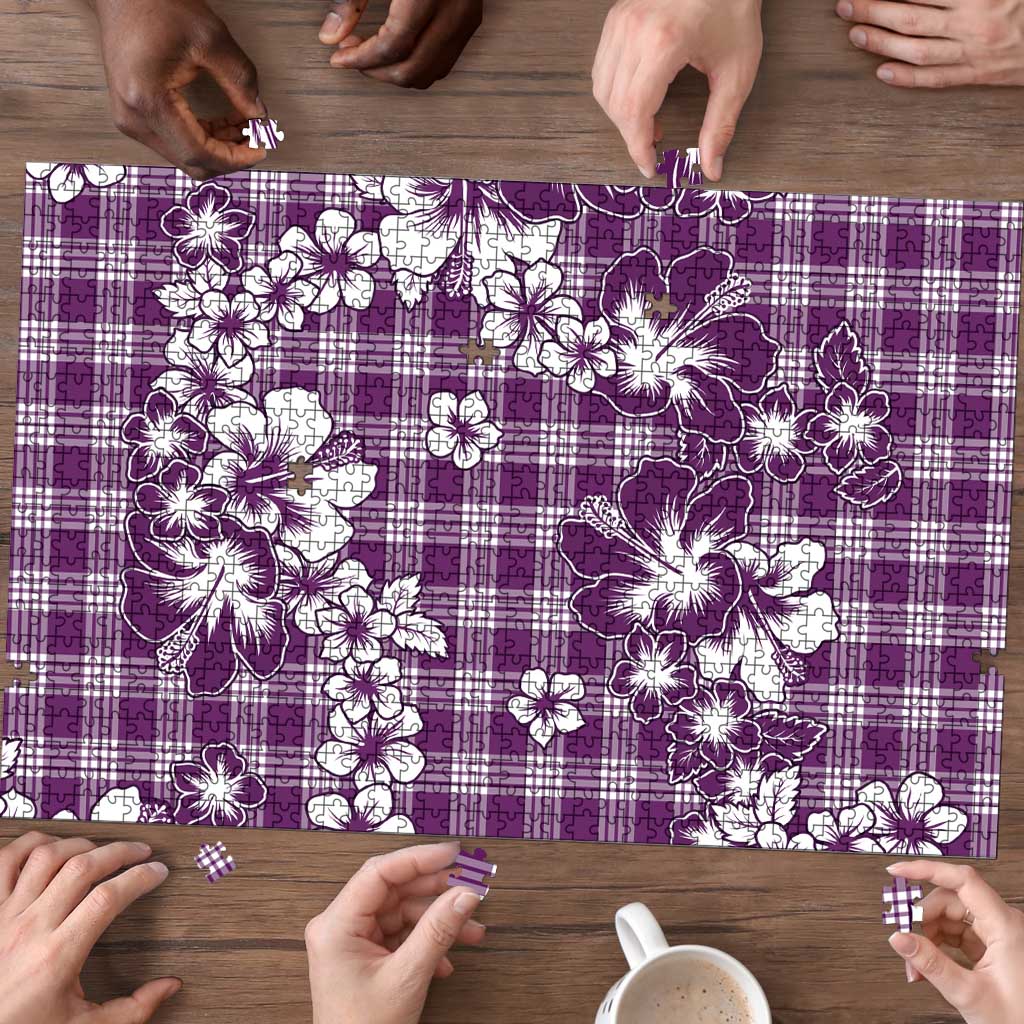 Hibiscus Pakala Sweetie Purple Puzzle Tropical Floral Stylized - Polynesian Pride