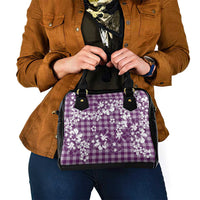 Hibiscus Pakala Sweetie Purple Shoulder Handbag Tropical Floral Stylized - Polynesian Pride