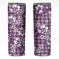 Hibiscus Pakala Sweetie Purple Skinny Tumbler Tropical Floral Stylized LT01 Purple - Polynesian Pride